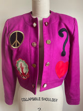 Load image into Gallery viewer, 1990’s | Jayna | Fuchsia Novelry Blazer