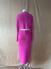 Load image into Gallery viewer, Jean Paul Gaultier Equator Fuchsia Knit Set with Hula Dancer Motif