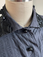 Load image into Gallery viewer, 1990’s | Romeo Gigli | Black Beaded Button Down