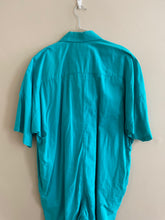 Load image into Gallery viewer, 1990’s | Norma Kamali | Turquoise Jumpsuit