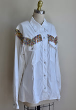 Load image into Gallery viewer, 1990’s | Moschino Jeans | Beaded Fringe Button Down