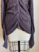 Load image into Gallery viewer, 1990’s | Krizia | Purple Metallic Cardigan