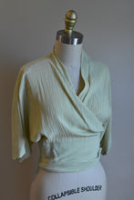 Load image into Gallery viewer, 1990’s | Romeo Gigli | Sea Foam Green Wrap Top