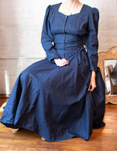 Load image into Gallery viewer, 1990’s | Corset Denim Prairie Dress