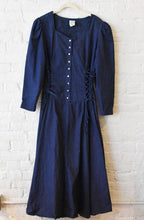 Load image into Gallery viewer, 1990’s | Corset Denim Prairie Dress