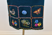 Load image into Gallery viewer, 1990’s | Romeo Gigli | Knit Skirt with Embroidered Pictures