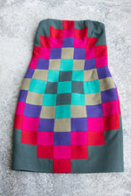 Load image into Gallery viewer, Fall 1991 | Christopher Francis Roth | Amish Quilt Inspired Strapless Dress