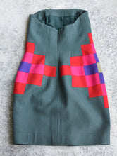 Load image into Gallery viewer, Fall 1991 | Christopher Francis Roth | Amish Quilt Inspired Strapless Dress
