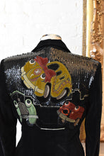 Load image into Gallery viewer, 1990's | Iceberg | Velvet Jacket with Sequins and Cartoon Cars
