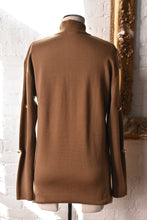 Load image into Gallery viewer, 1990’s | Gianfranco Ferre | Caramel Sweater with Gold Lion Heads