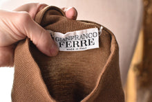 Load image into Gallery viewer, 1990’s | Gianfranco Ferre | Caramel Sweater with Gold Lion Heads