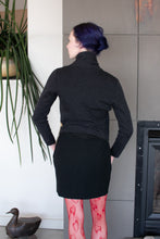 Load image into Gallery viewer, 1990’s | Black Mini Skirt with Heart Cut Out