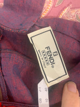 Load image into Gallery viewer, Y2K | Fendi | Purple Linen Dress with Beaded Details