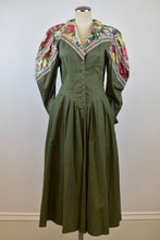 Load image into Gallery viewer, 1990’s | Mutton Sleeve Yoked Waist Dress
