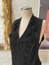 Load image into Gallery viewer, 1990’s | Vivienne Tam | Black Vest with Intricate Beading