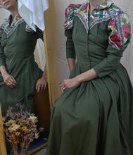 Load image into Gallery viewer, 1990’s | Mutton Sleeve Yoked Waist Dress