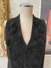 Load image into Gallery viewer, 1990’s | Vivienne Tam | Black Vest with Intricate Beading