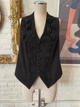 Load image into Gallery viewer, 1990’s | Vivienne Tam | Black Vest with Intricate Beading