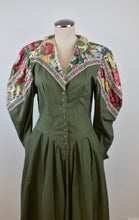 Load image into Gallery viewer, 1990’s | Mutton Sleeve Yoked Waist Dress