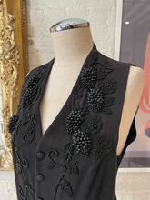 Load image into Gallery viewer, 1990’s | Vivienne Tam | Black Vest with Intricate Beading