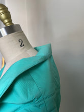 Load image into Gallery viewer, 1990’s | Claude Montana | Aqua Blouse