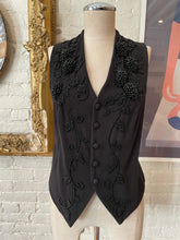 Load image into Gallery viewer, 1990’s | Vivienne Tam | Black Vest with Intricate Beading