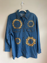 Load image into Gallery viewer, 1990’s | Beaded and Sequined Sun Denim Jacket
