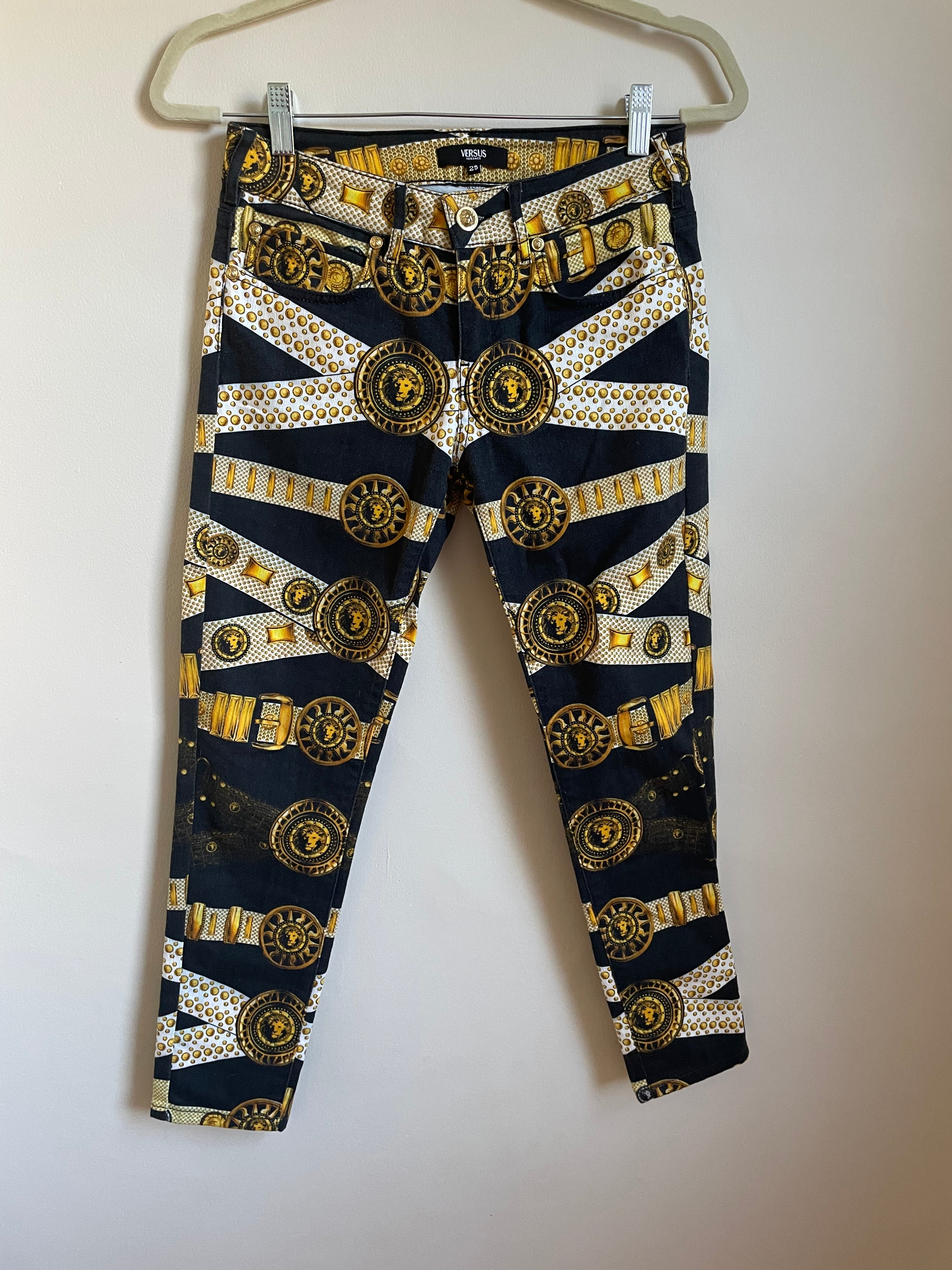 Versus Versace | Belt Print Denim