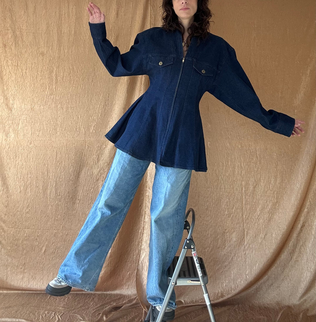 Perry Ellis America Fitted Denim Jacket