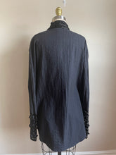 Load image into Gallery viewer, 1990’s | Romeo Gigli | Black Beaded Button Down
