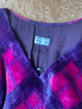 Load image into Gallery viewer, Philosophy di Alberta Ferretti Plaid Faux Fur Dress
