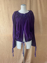 Load image into Gallery viewer, Emanuel Ungaro Paris Violet Suede Tie Front Jacket
