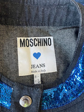 Load image into Gallery viewer, Moschino Jeans | Denim and Sequin Top
