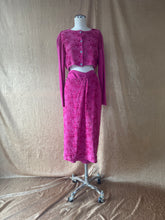 Load image into Gallery viewer, Jean Paul Gaultier Equator Fuchsia Knit Set with Hula Dancer Motif
