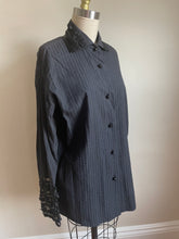 Load image into Gallery viewer, 1990’s | Romeo Gigli | Black Beaded Button Down
