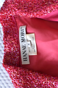 1980's | Hanae Mori | Shocking Pink Dress