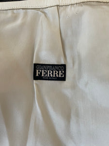 1990’s | Gianfranco Ferre | Leather Fringe Skirt