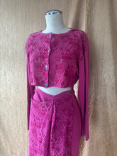 Load image into Gallery viewer, Jean Paul Gaultier Equator Fuchsia Knit Set with Hula Dancer Motif
