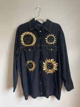 Load image into Gallery viewer, 1990’s | Beaded and Sequined Sun Denim Jacket (Black)
