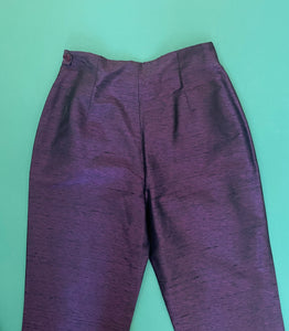 1990’s | Romeo Gigli | Purple Metallic Pants