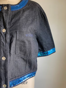 Moschino Jeans | Denim and Sequin Top