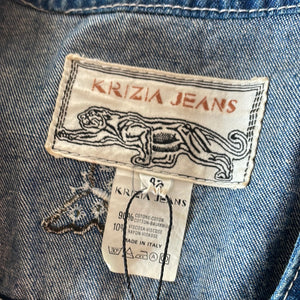 Krizia Jeans | Denim and Mesh Top