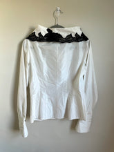 Load image into Gallery viewer, Gianfranco Ferre White Button Down with Lace Detail
