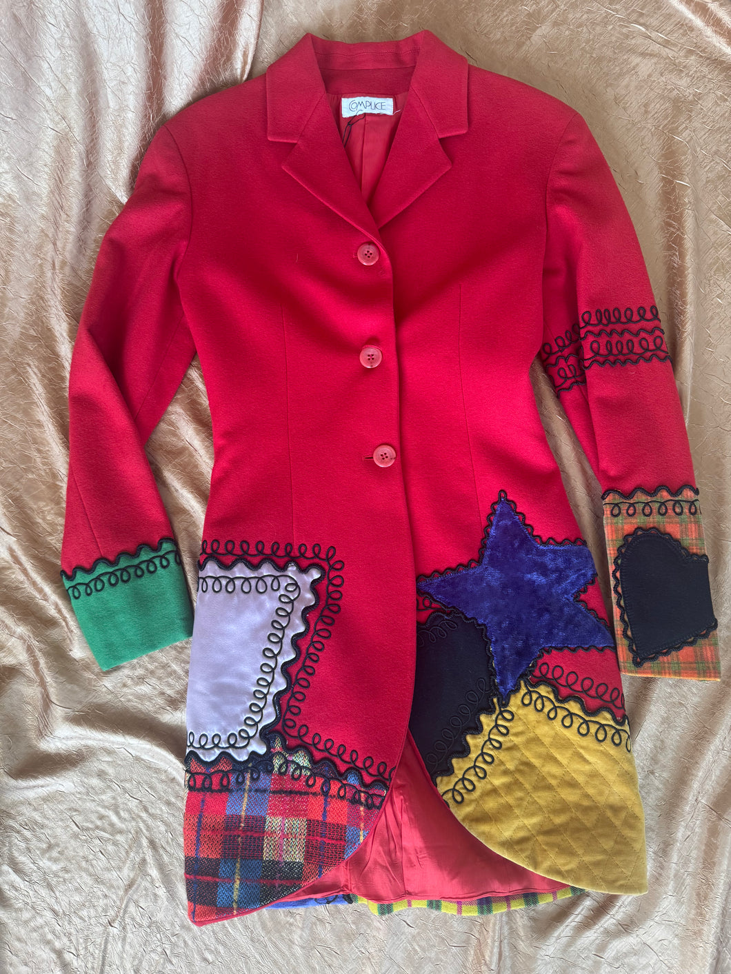 Complice Patchwork Wool Blazer