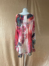 Load image into Gallery viewer, Y2K | John Galliano Sheer Silk Print Blouse
