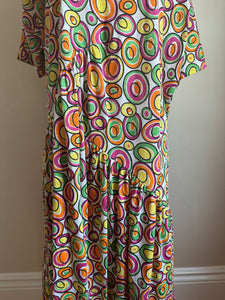 1990’s | Todd Oldham | Abstract Circle Print Dress