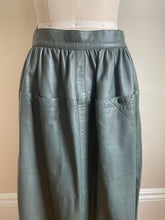 Load image into Gallery viewer, 1980’s | Escada | Green Leather Skirt
