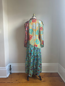 1990’s | Jeanne Marc | Cotton Floral Dress