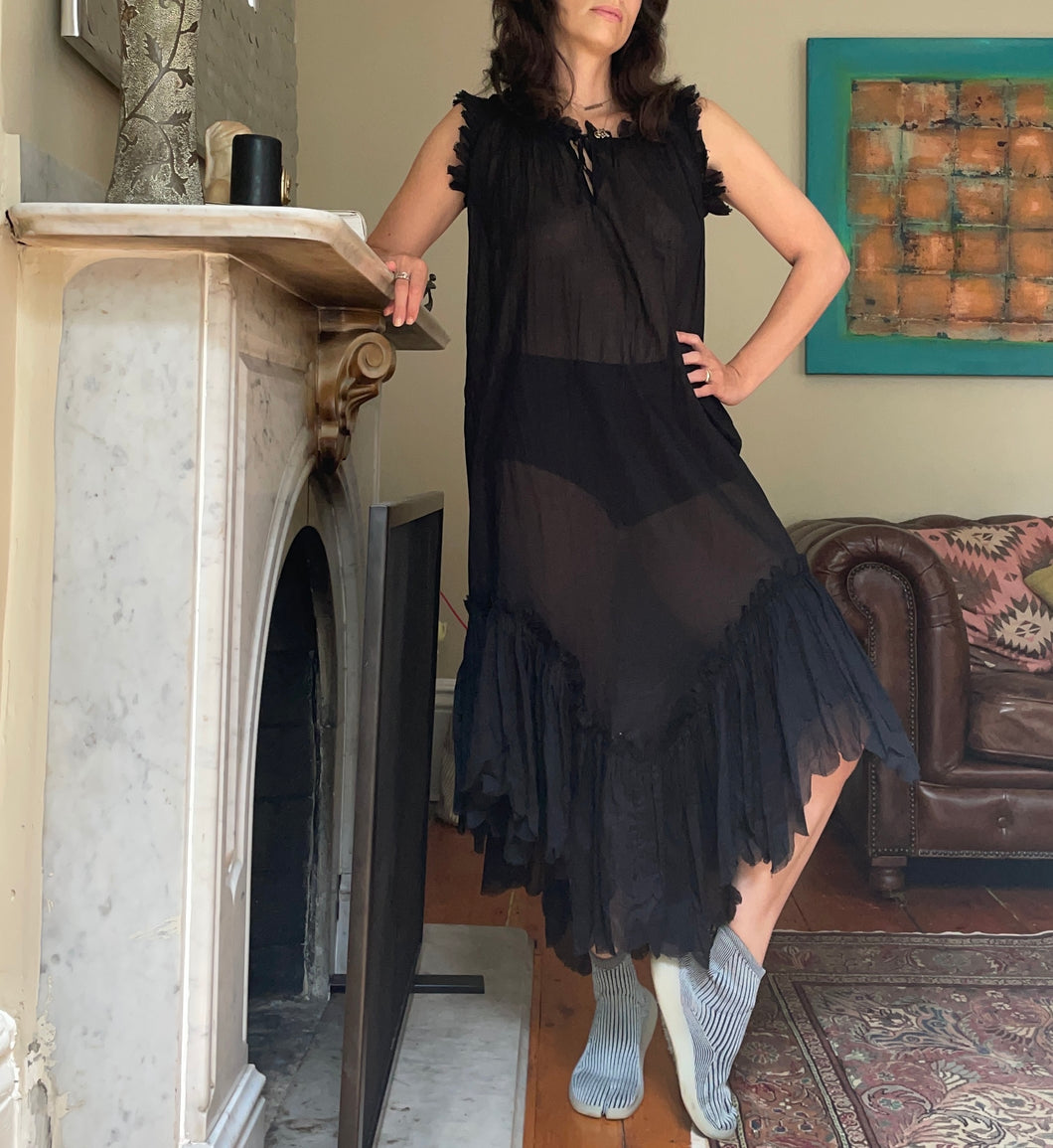 Jean Paul Gaultier | Sheer Black Dress