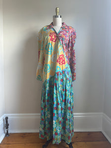 1990’s | Jeanne Marc | Cotton Floral Dress